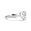Anderson and Webb Silver heart ring with natural diamond (O)