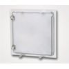 24" x 24" System B2 White Galvanized Steel Access Door with Touch Latches