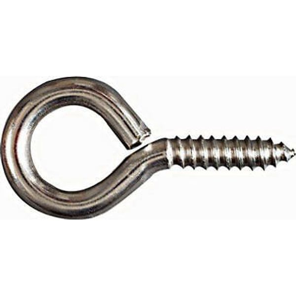 Screw Eye, #4 Large, Stainless Steel