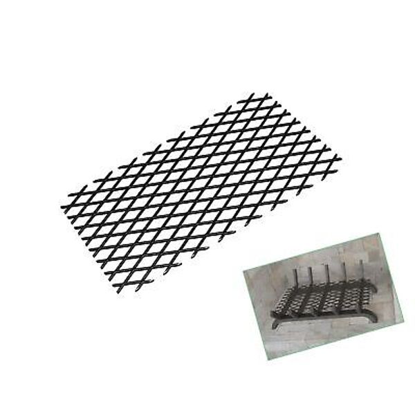 Fireplace Grate Ember Retainer 12" x 7.5",Solid Steel Ember Retainer for Grat...