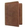 VISCONTI Hunter Compact Oiled Leather Arrow Wallet RFID Blocking 705 Oil Tan