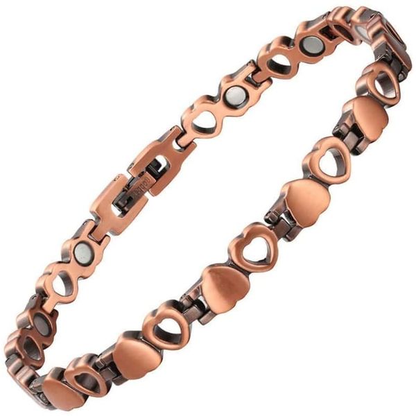 YINOX Copper Ankle Bracelet for Women, Magnetic Therapy Anklet for Arthritis Pain Relief with 12 Magnets Jewelry Gift