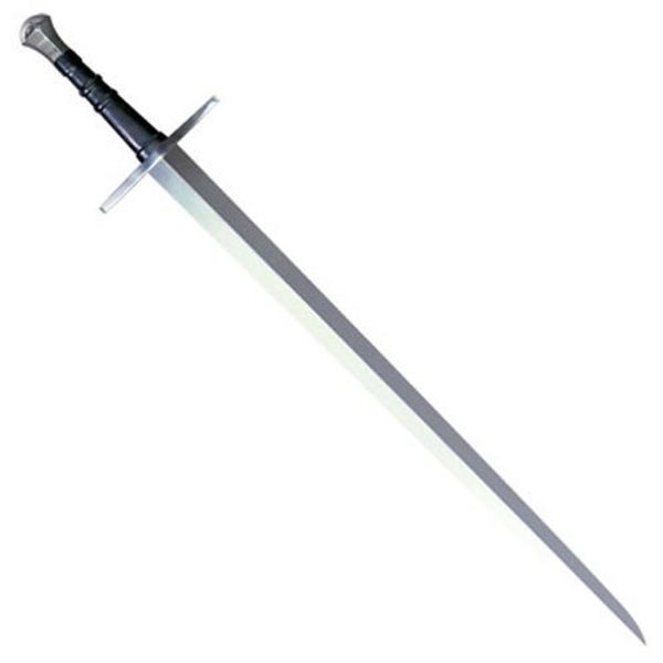 Cold Steel Hand-and-A-Half Sword with Leather/Wood Scabbard