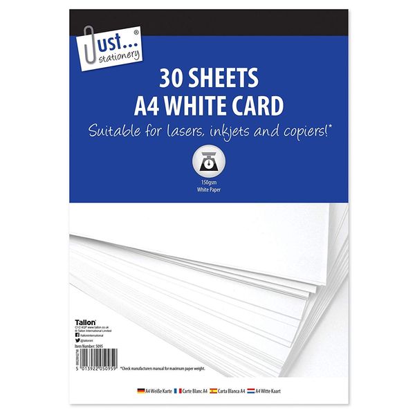 3 X A4 30 Sheet White Card