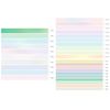 30 Rolls Basic Pattern Masking Tape Bin Set Creativity Multicolor Washi Tape Women Style Eagle Tape Packaging, DIY Crafts (Solid Color and Lattice Pattern)