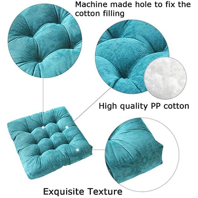 Inyahome Floor Pillows Cushions Round Chair Cushion Outdoor Seat Pads for Sitting  Meditation Yoga Living Room Sofa Balcony
