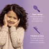 Curl Keeper Kinder Hair Brush - Gentle Detangling Hair Brush Made for Loose, Medium, Tight & Kinky Curls - Detangler Brush for Curly & Wet Hair - Lightweight & Easy to Clean Hairbrush