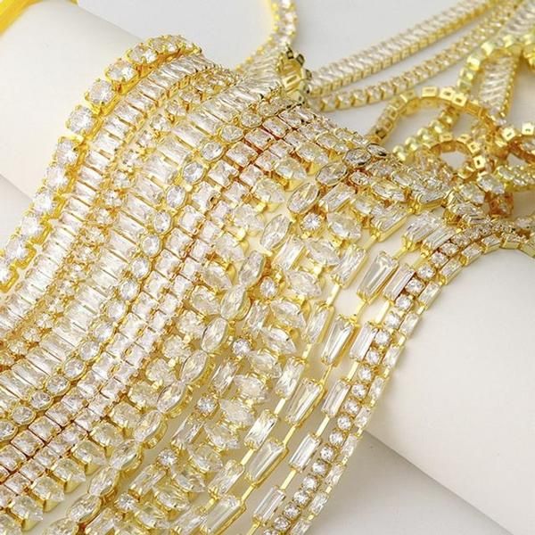 Zircon Chain 10 Types High-quality Chain Nail Chain Zircon Nail (W9BE3F7)