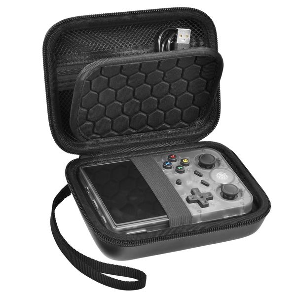 PAIYULE Travel Case Compatible with RG353V/ RG35XX/ RG353VS/ R36S Retro Handheld Game Console, Handheld Emulator Storage Holder Organizer, Android Game Console Carrying Bag (Box Only)