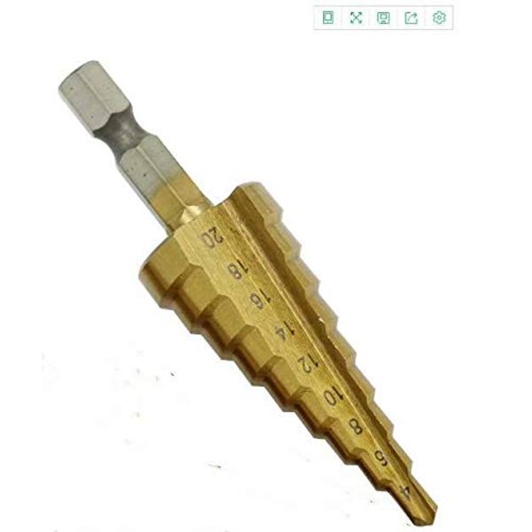RICISUNG Hexagon Pagoda Drill Metal Punch Drill Multifunctional Tool Table Step Drill Tower Drill