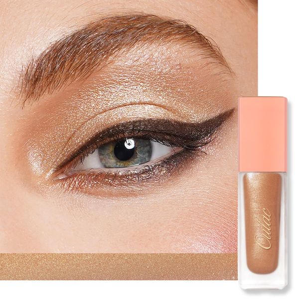 Oulac Matte Bronze Lidschatten Flüssiger Lidschatten Liquid eyeshadow-Lidschatten Base&Liquid Bronze Duo| Mischbar Geschmeidiges Augen-Make-up, Knitterresistent, Vegan, Cruelty-Free SA01