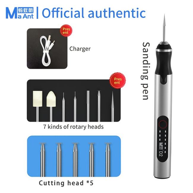 Intelligent Grinding Pen MaAnt D1 Smart Electric Sharpening Mini Speed Pen  Carve