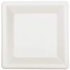 Amscan Natural Sugar Cane Square Plate, 10", White