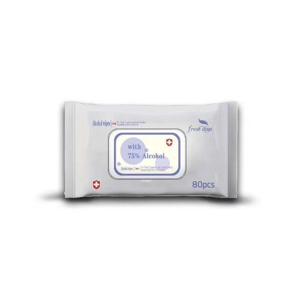 4 X 80Sheets Fresh Days 75% Alcohol Wipes