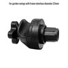 2 Pcs Garden Swing Plastic Fittings, Swing Frame Plastic Fitting Match Diameter 2.2cm Swing Chair Frame Interface