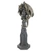 Design Toscano CL4187 Raptor, Gargoyle Surveyor of the Realm Sculpture,two tone stone