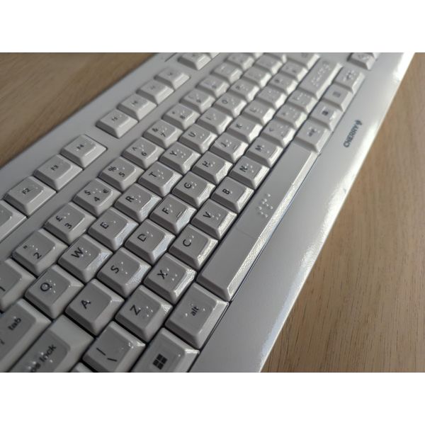 Braille Keyboard Cover (with keyboard - white)
