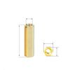 MACHSWON 50 PCS Hexagonal Internal Thread Two-Way Copper Column M2*7mm Hex Brass Spacer Standoff Screw Nut Threaded Hexagon Pillar Copper Column
