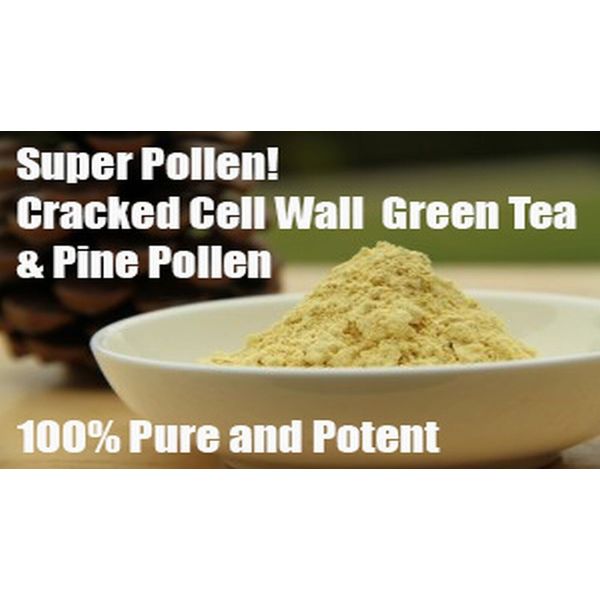 Super Pollen! Cracked Cell Wall Pine & Green Tea (Camellia Sinensis) Pollen 100g