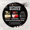 MEDUNA Exfoliating Soap Mythos Bundle 3 x 100 g - Solid Natural Soap - Handmade Soap - Vegan Care Soap - Body Soap for All Skin Types - Organic Coconut Oil & Shea Butter Men's Care - Made in Germany
