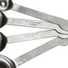 Thunder Group OW356 Stainless Steel Measuring Spoon Set