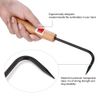 Sturdy Iron And Beech Bonsai Root Hook with Comfortable Wooden Handle Gardening Tools