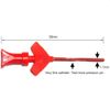 DollaTek 2Pcs Mini Clamp Test Probe SMD SOIC IC Multimeter - Red + Black