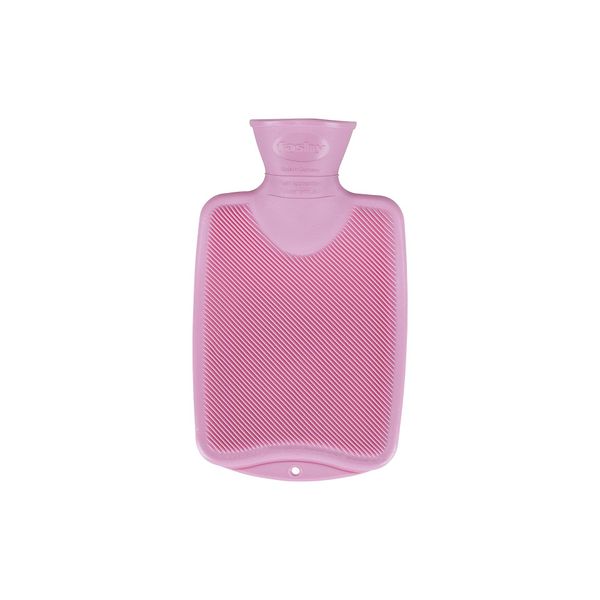 Fashy Rose Single Ribbed Hot Water Bottle, 0.8 Litre