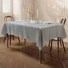 Home Direct Extra Large Rectangular Fabric Tablecloth 140x240cm 55"x94" Grey Light