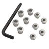 Sugino (Cedar Rhino) 703 Aluminum Double Screw Set Silver