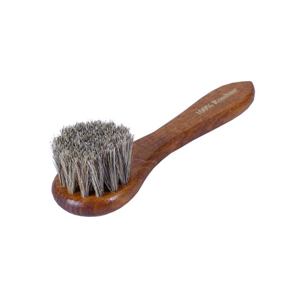 Kaps Shoe Polish Applicator Brush - Horsehair Bristles - Application Dauber for Leather Boots, Shoes & Bags - Travel & Home Shoe Care (horsehair bristle)