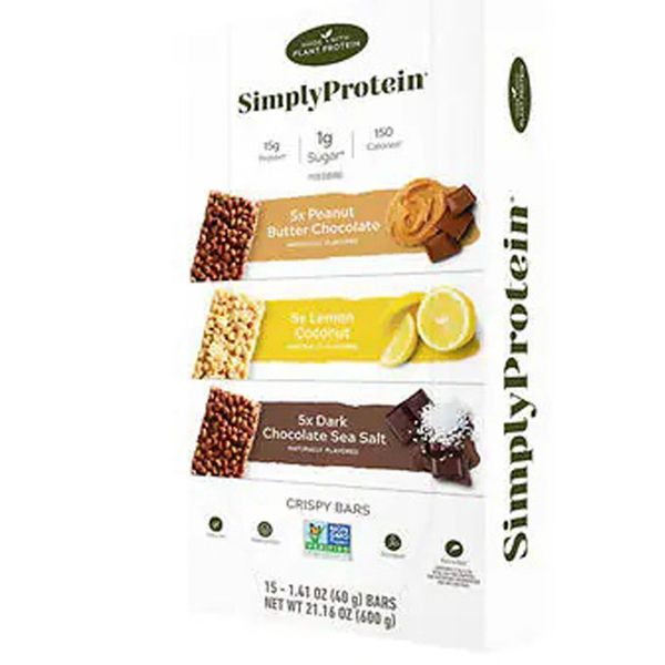 Simply Protein Crispy Bars, 1.41 oz, Variety Packs Healthy Snacks FREE SHIPPING