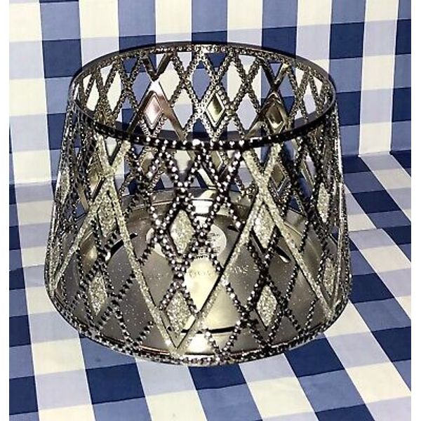 GLITTERY ARGYLE 3 WICK CANDLE HOLDER Bath & Body Works