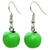 Bluebubble FEELIN FRUITY Green Apple Dangle Earrings on Gift Card