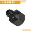 Partuto 2 Pcs AN10 to AN6 Universal Flare Reducer Fitting - Metal Black