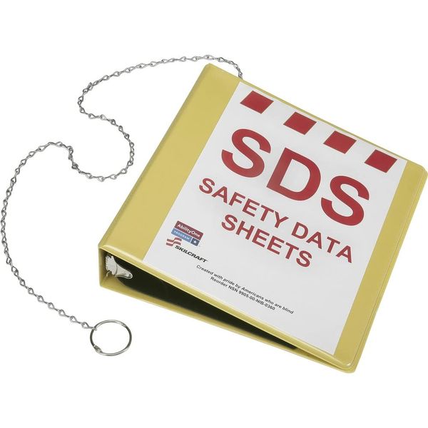 Skilcraft Global Harmonized System Safety Data Sheet Binder, Yellow