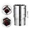 sourcing map 1/2-Inch Drive 18mm 6-Point Shallow Socket, Metric, Cr-V