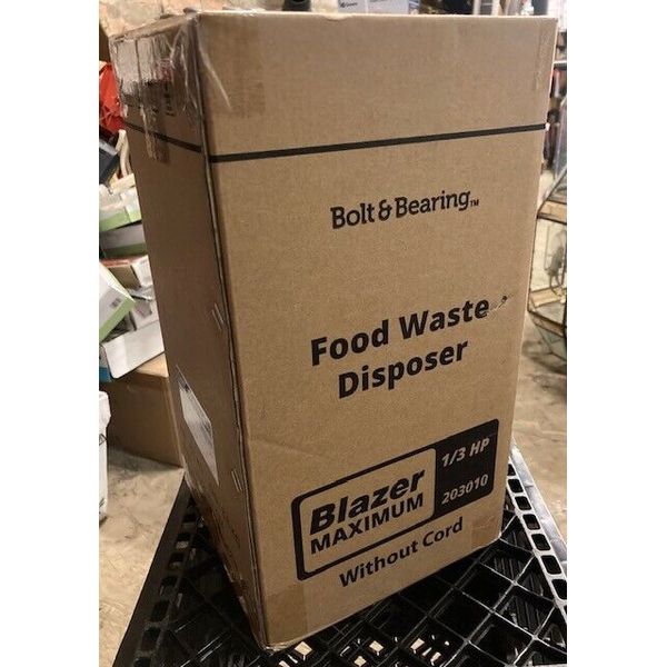 Bolt & Bearing Food Waste Disposal 1/3 HP 203010 Blazer Maximum