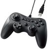 Elecom JC-GP20XBK Wired Gamepad, Xinput, Xbox System, Continuous Fire, Switch between Stick Modes, Lightweight, Black