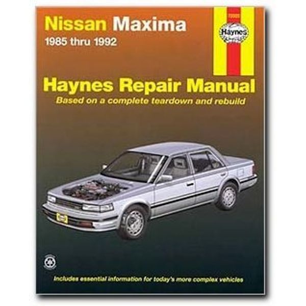 Nissan Maxima, 85-'92 Technical Repair Manual