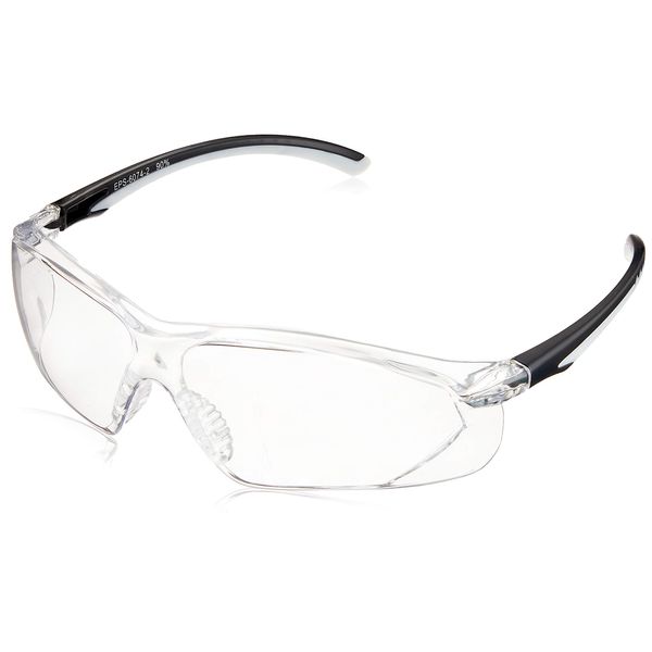 EYE PROTECTION Safety Glass, Dustproof, Windproof, Anti-Fog, Pollen Prevention, DIY EPS 6074-2 (Matte Black/White x Clear)