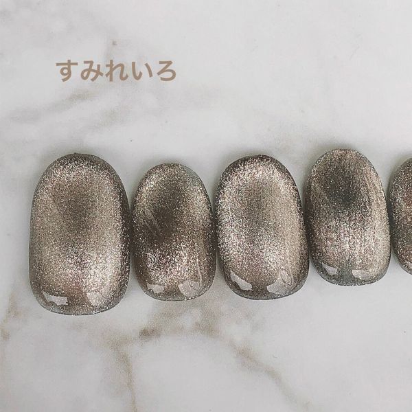 Nail tip false nails bridal nails cute short long design summer nails nail present short nails small nails big nails berry short chibi nails adult nails false nails office nails simple [1885] Magnet nails gray beige