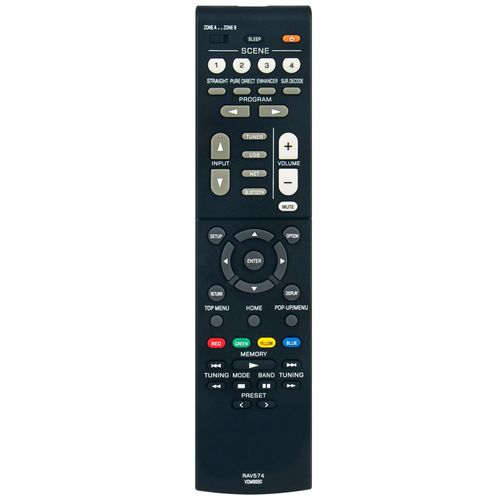 RAV574 Replacement Remote Control Commander Compatible with Yamaha AV Receiver VDM8690 RX-V4ABL RXV4ABL RX-V4A RXV4A YHT-5960U YHT5960U YHT-5960UBL YHT5960UBL