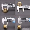 U.S. Solid 2pcs Brass Reducer Hex Bushing Brass Threaded Pipe Fitting (1" NPT Male x 3/4" NPT Female)