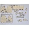 Handmade | Wooden Christmas Napkin Holder | Small | Table Decoration | Flat Pack Version
