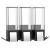 77384 Clever Three Sections Black Wall Mounted Soap Dispenser – Soap Dispenser