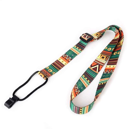 Ukulele Strap Vintage Guitar Strap Ethnic Style Strap Canvas Webbing Adjustable with Clip On Strap, colour