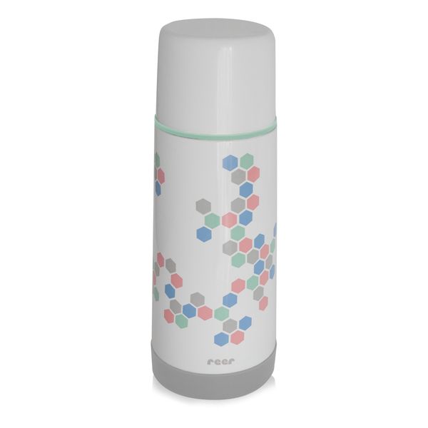 Reer 90310 Edelstahl Isolierflasche DesignLine mit praktischem Anti-Rutschboden, 350ml