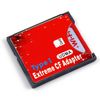 CY Dual Slot TF or MicroSD Micro SD to Type I Compact Flash Card CF Reader Adapter for Nikon Cannon Camera