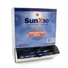 ​​Sun X 50 SPF Individual Sunscreen Packets Travel Size - Pack of 100 Paraben, Oxybenzone, & White Cast Free Broad Spectrum SPF Sunscreen Packets - Water & Sweat Resistant For Up To 80 Minutes